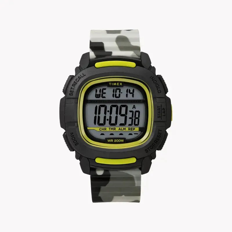 Timex Men's Camouflage Silicone Watch, Digital Dial | Tw5m26600 by TIMEX