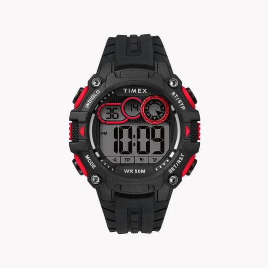 Timex Men's Black Silicone Watch, Digital Dial | Tw5m27000 by TIMEX
