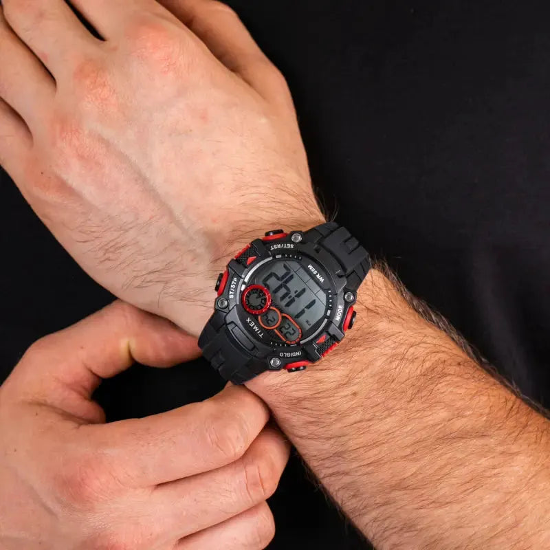 Timex Men's Black Silicone Watch, Digital Dial | Tw5m27000 by TIMEX