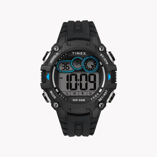 Timex Men's Black Silicone Watch, Digital Dial | Tw5m27300 by TIMEX