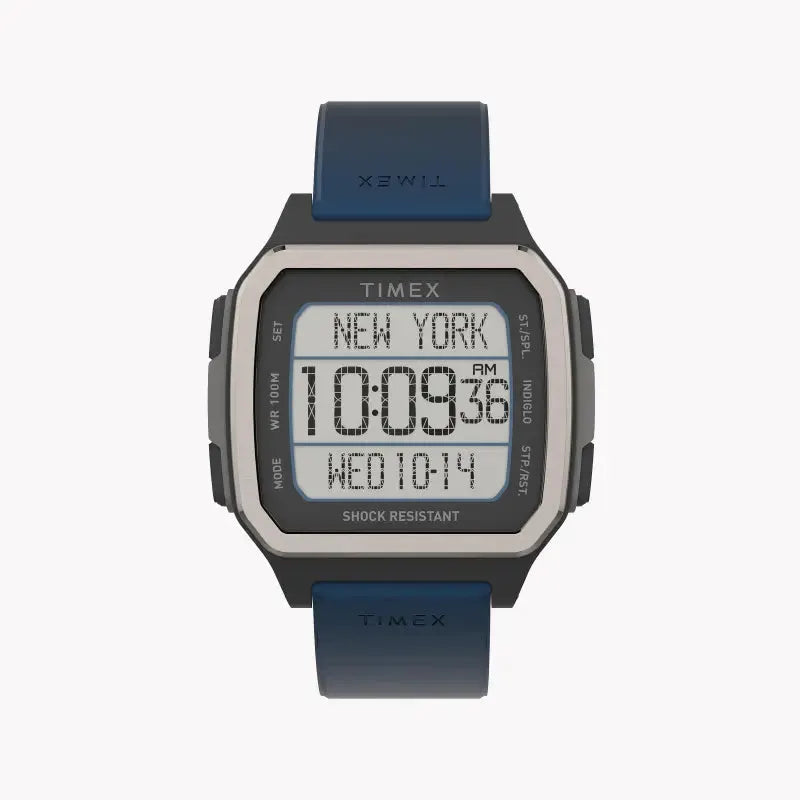 Timex Men's Blue Silicone Watch, Digital Dial | Tw5m28800 by TIMEX