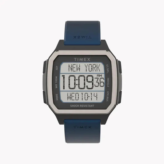 Timex Men's Blue Silicone Watch, Digital Dial | Tw5m28800 by TIMEX