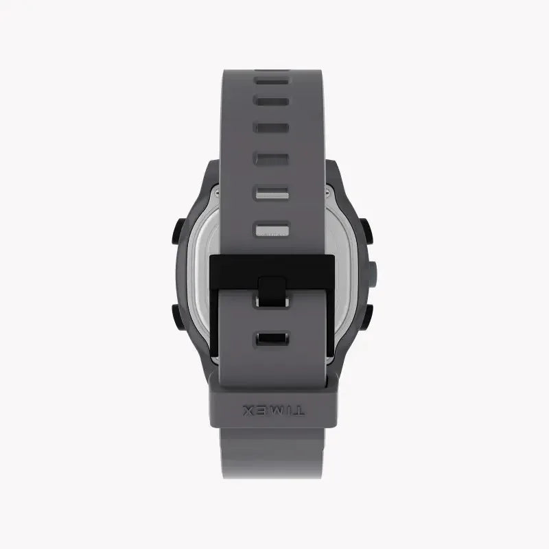 Timex Unisex Gray Silicone Digital Watch, Resin Case | Tw5m35300 by TIMEX