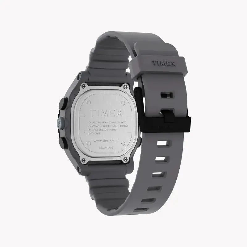 Timex Unisex Gray Silicone Digital Watch, Resin Case | Tw5m35300 by TIMEX