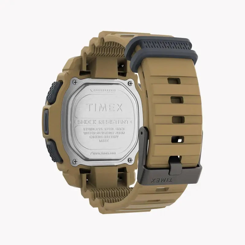 Timex Men's Tan Silicone Watch, Digital Dial | Tw5m35900 by TIMEX