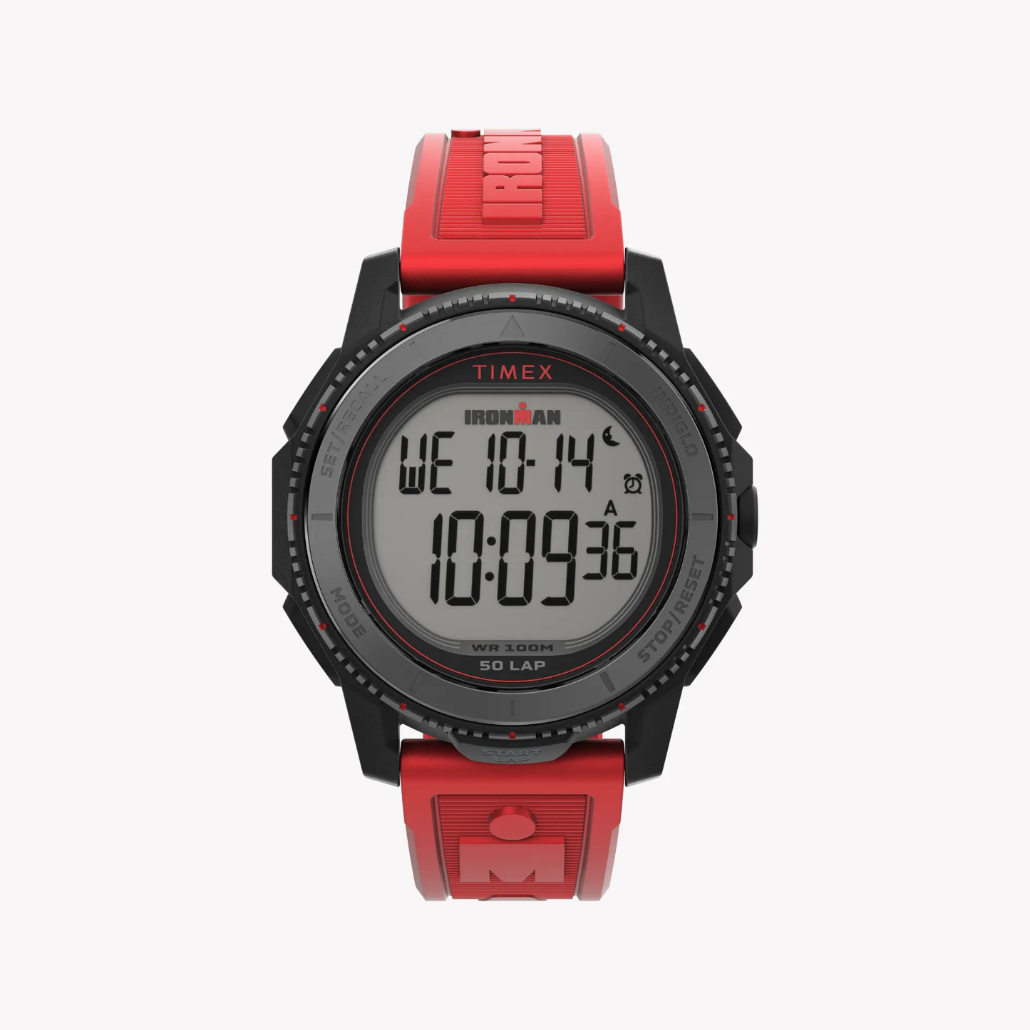 Timex Men's Resin/Rubber, Black/Red | Tw5m57900 by TIMEX