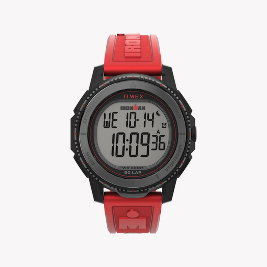 Timex Men's Resin/Rubber, Black/Red | Tw5m57900 by TIMEX