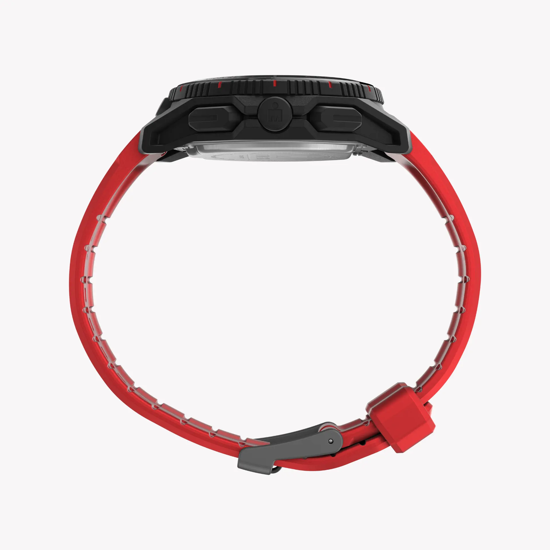 Timex Men's Resin/Rubber, Black/Red | Tw5m57900 by TIMEX