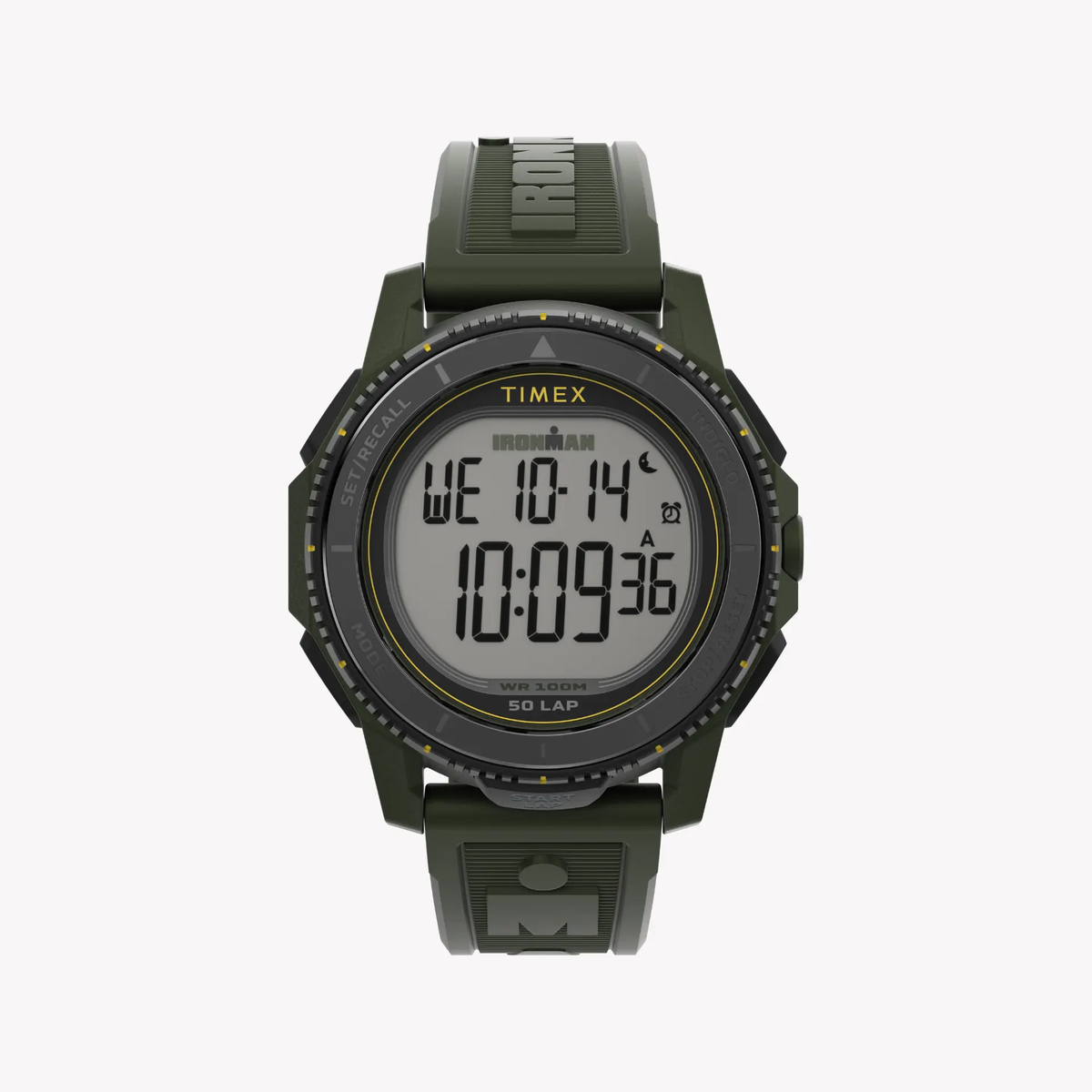 Timex Men's Resin/Black, Rubber/Green | Tw5m58000 by TIMEX