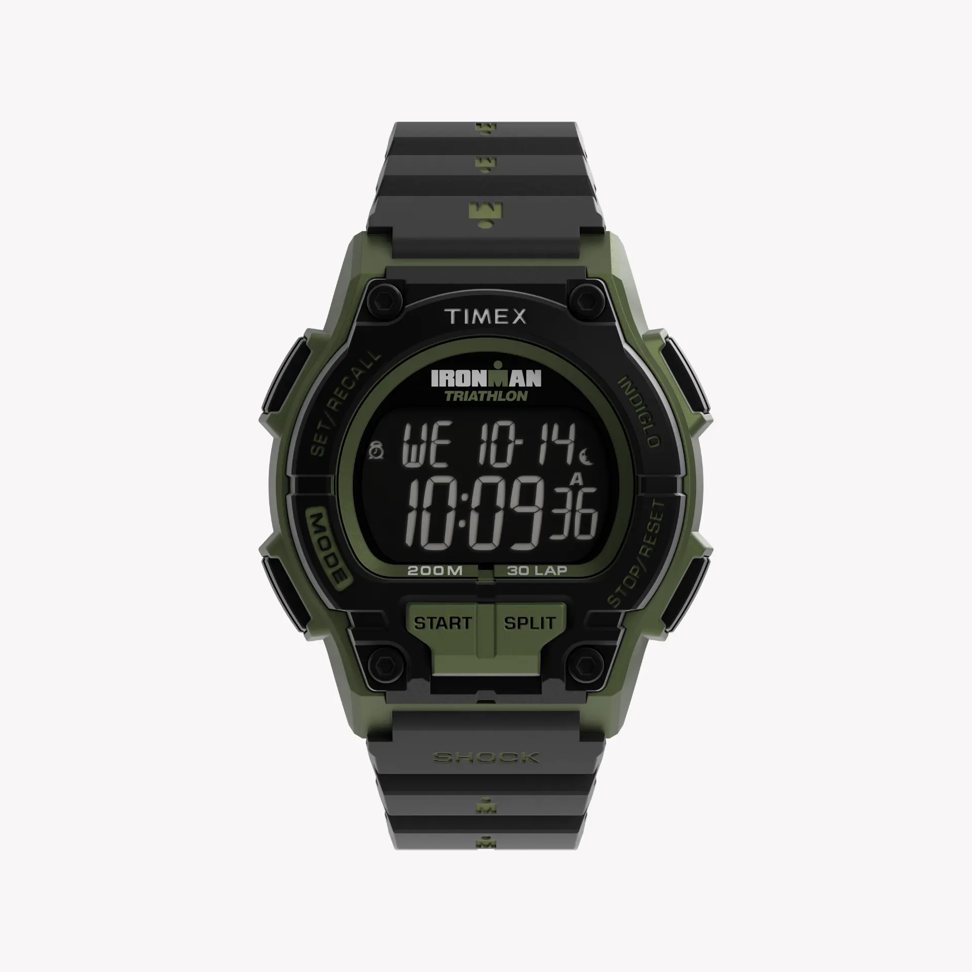 Timex Men's Green/Black Resin Watch | Model Tw5m64900 by TIMEX