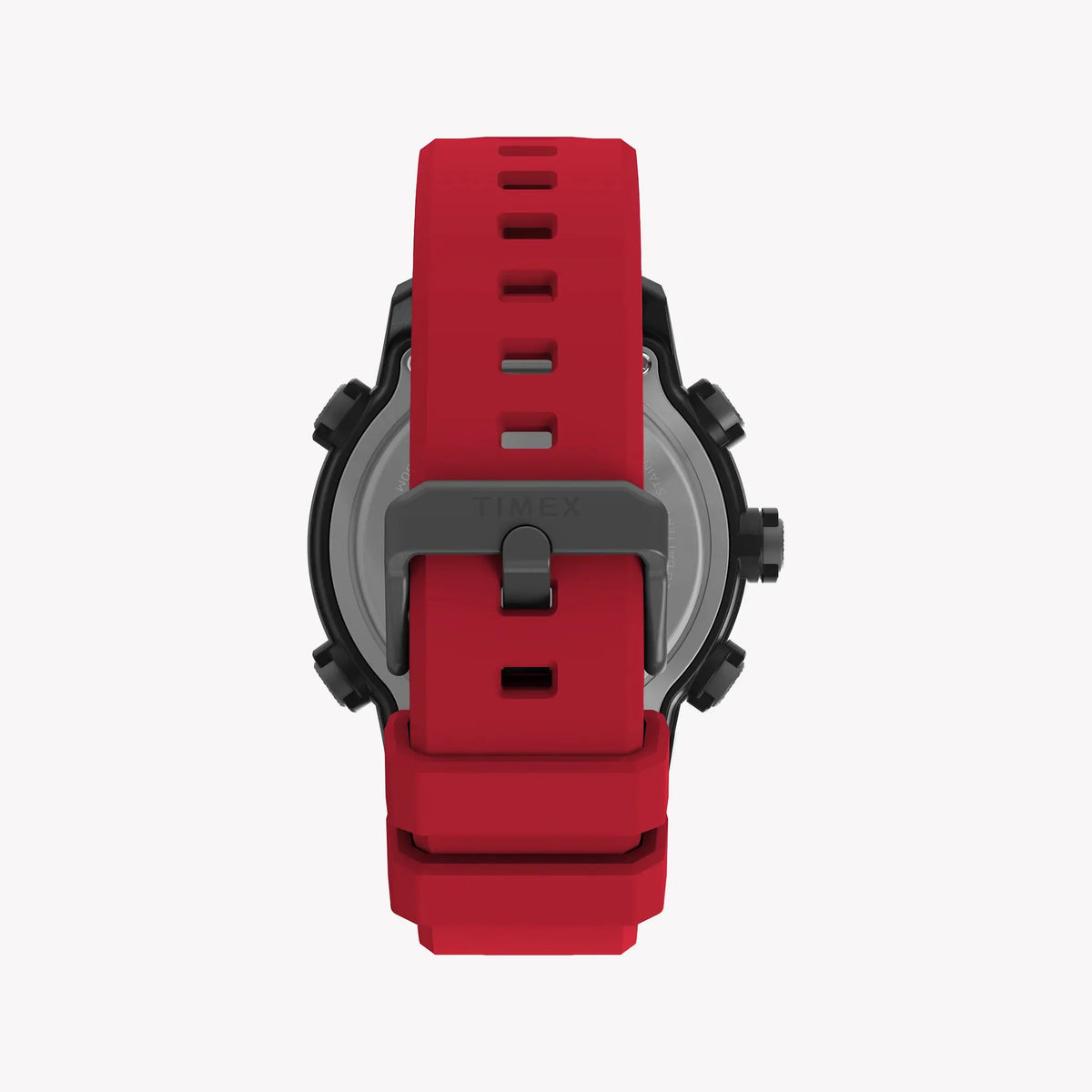 TIMEX Men's Black Case Red Band, Digital | TW5M67000 by TIMEX
