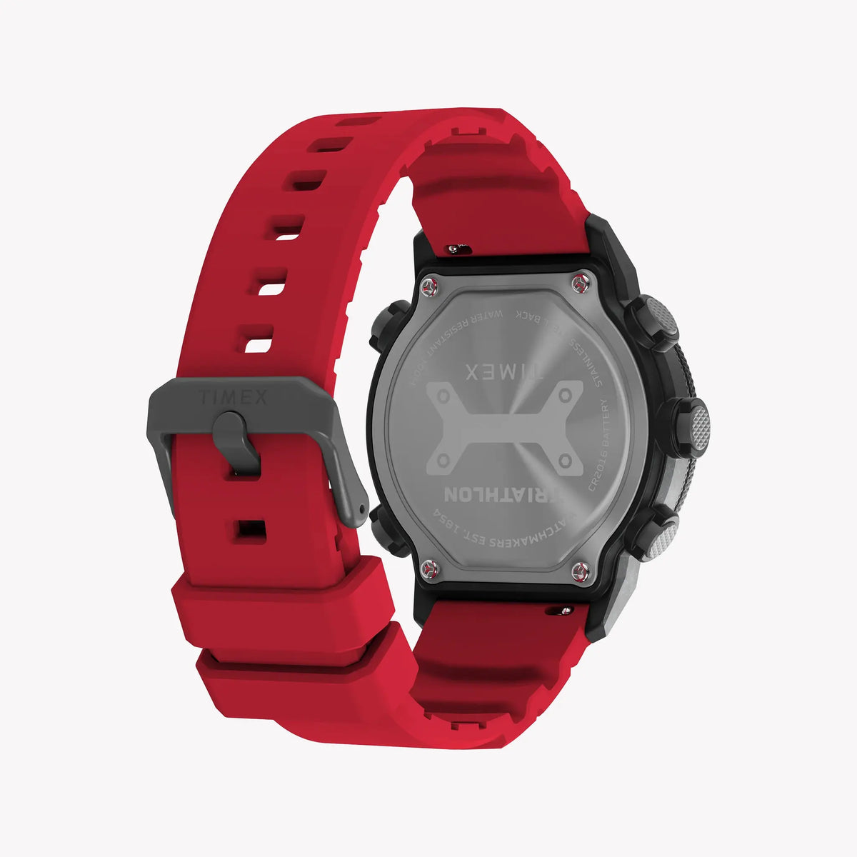 TIMEX Men's Black Case Red Band, Digital | TW5M67000 by TIMEX