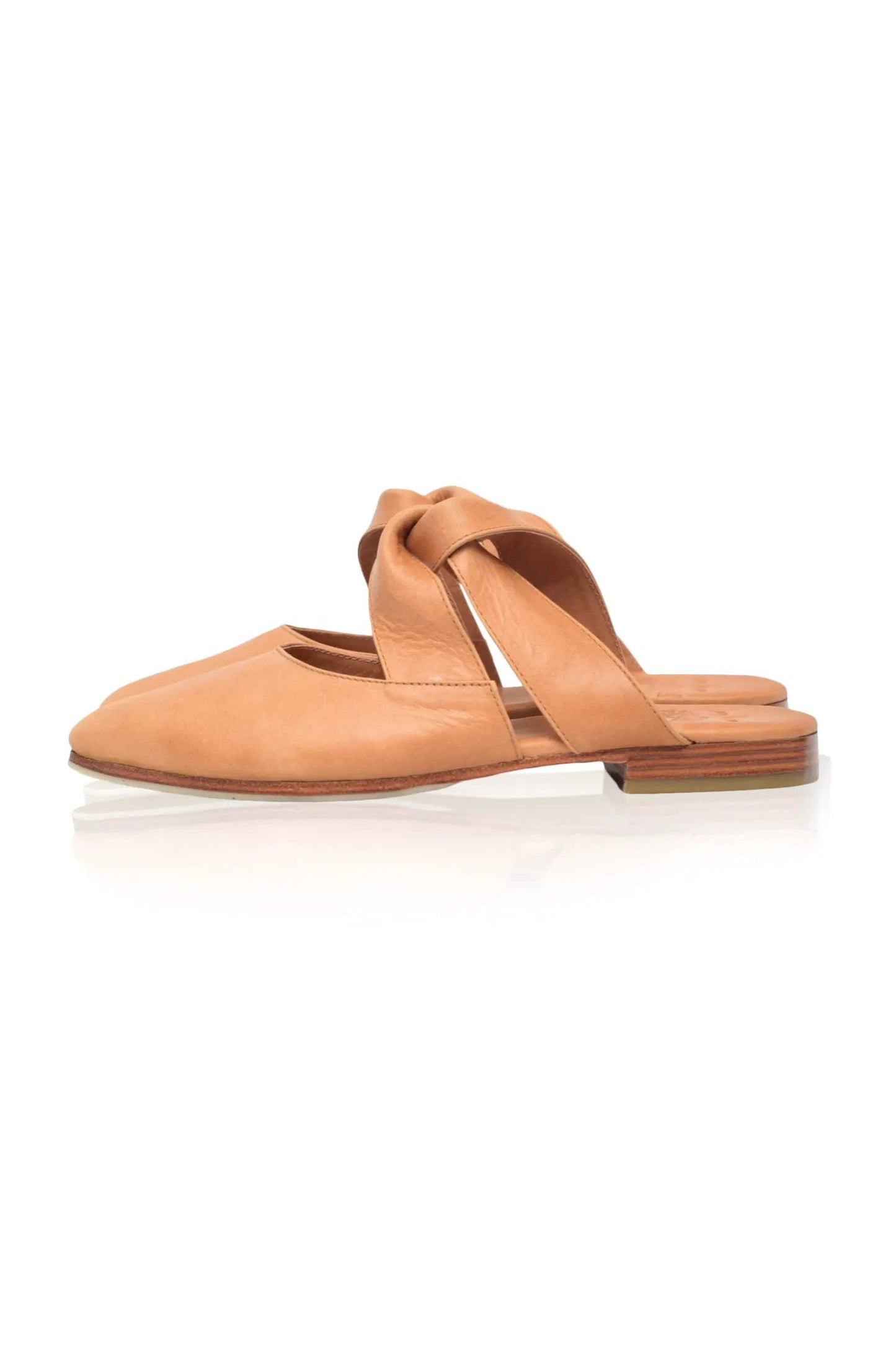 Taj Mahal Pointy Toe Leather Mules by ELF