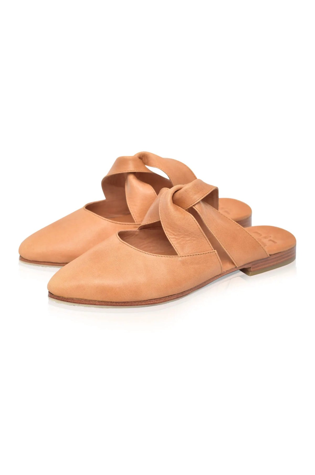 Taj Mahal Pointy Toe Leather Mules by ELF