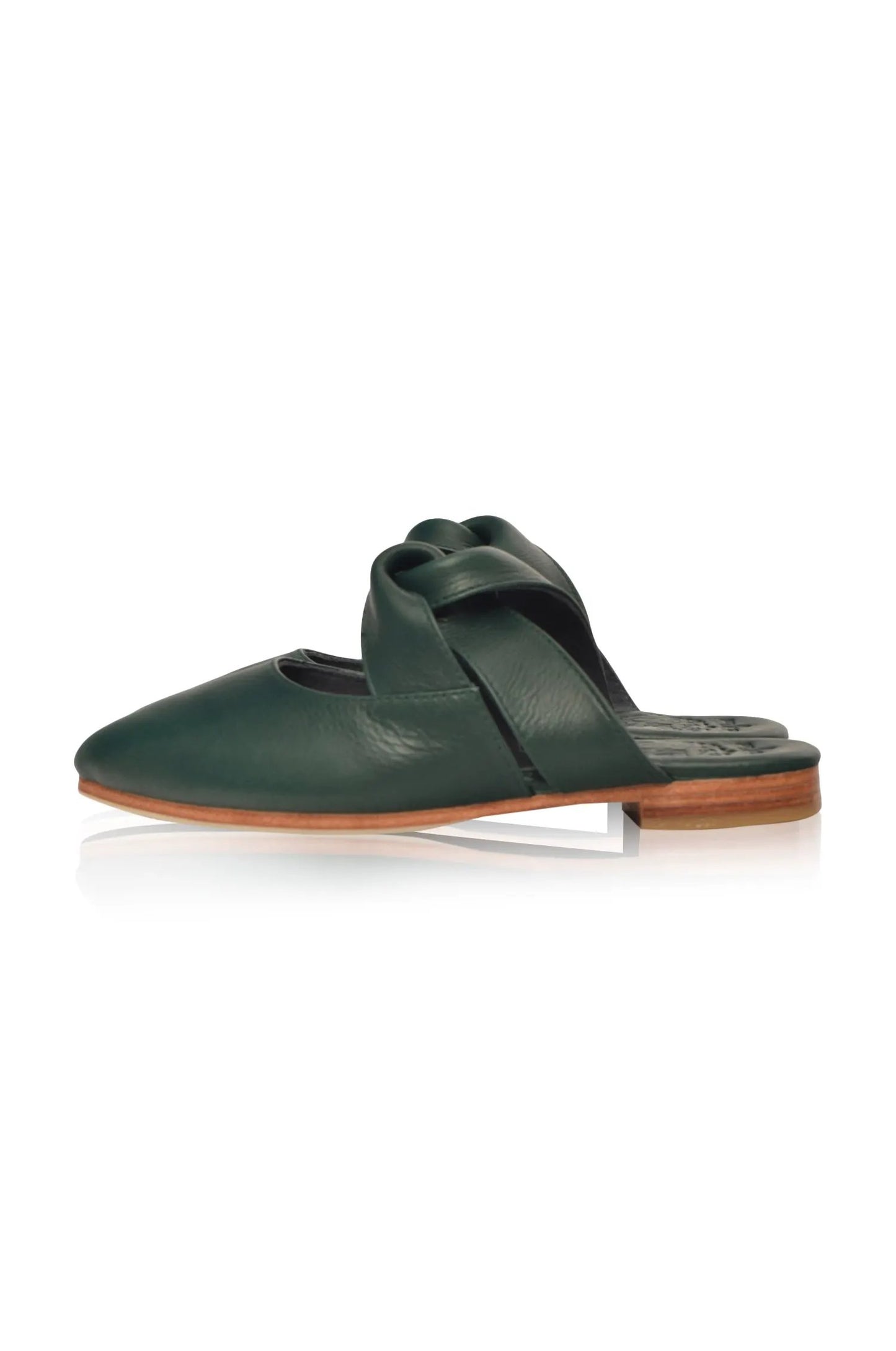 Taj Mahal Pointy Toe Leather Mules by ELF