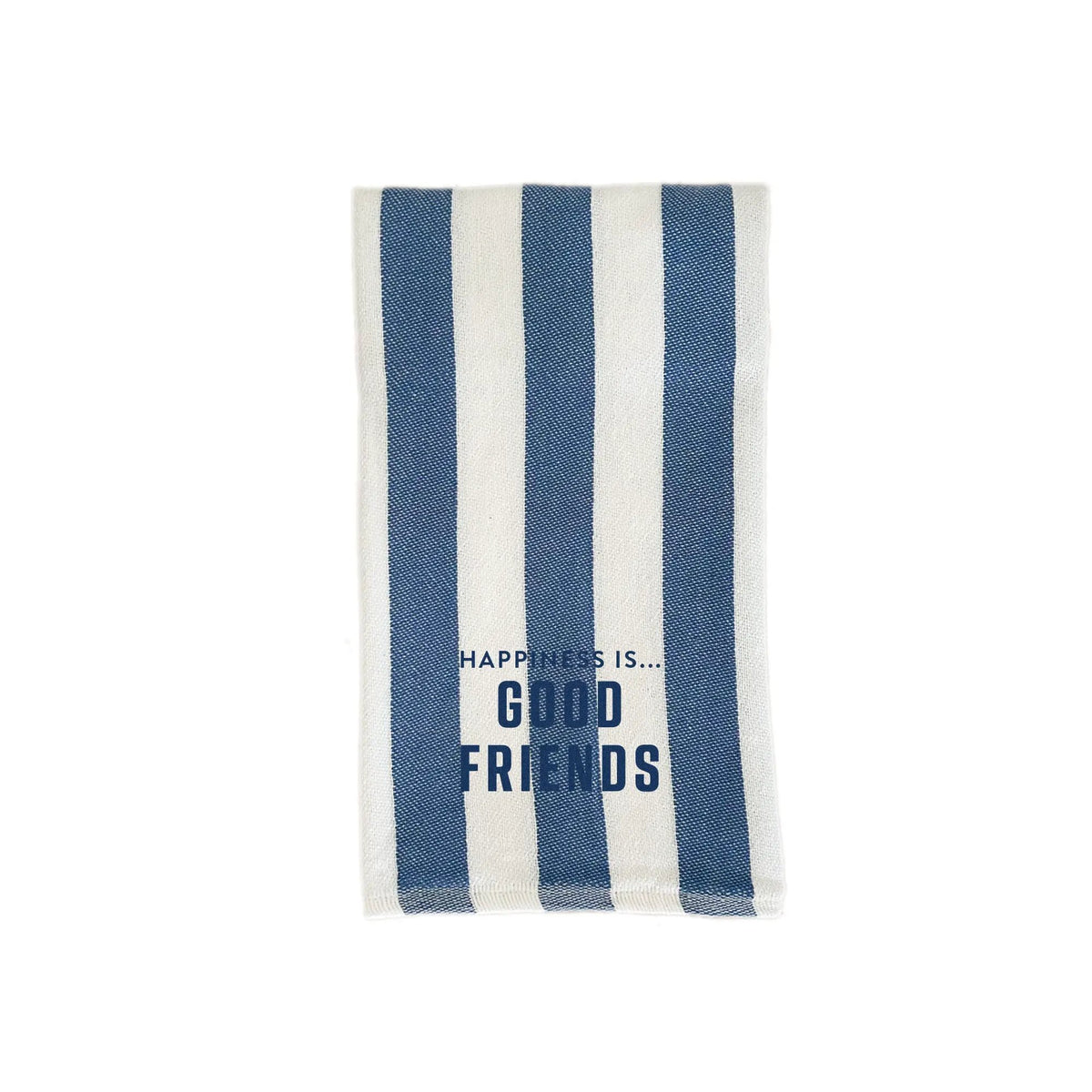 Tea/Hand Towel Good Friends, Striped Blue with blue by Family & Friends Collection