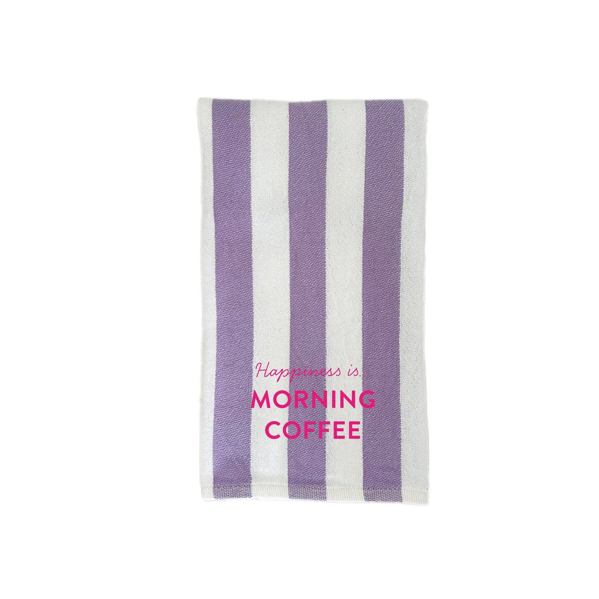 Tea/Hand Towel Coffee, Striped Lilac by Coffee