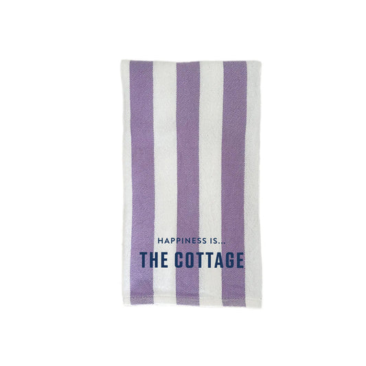 Tea/Hand Towel Cottage, Striped Lilac by Cottage Collection