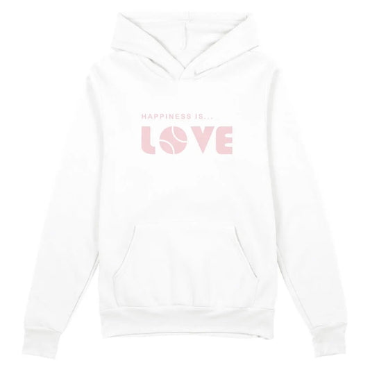Unisex Tennis Love Hoodie, White by Tennis Collection