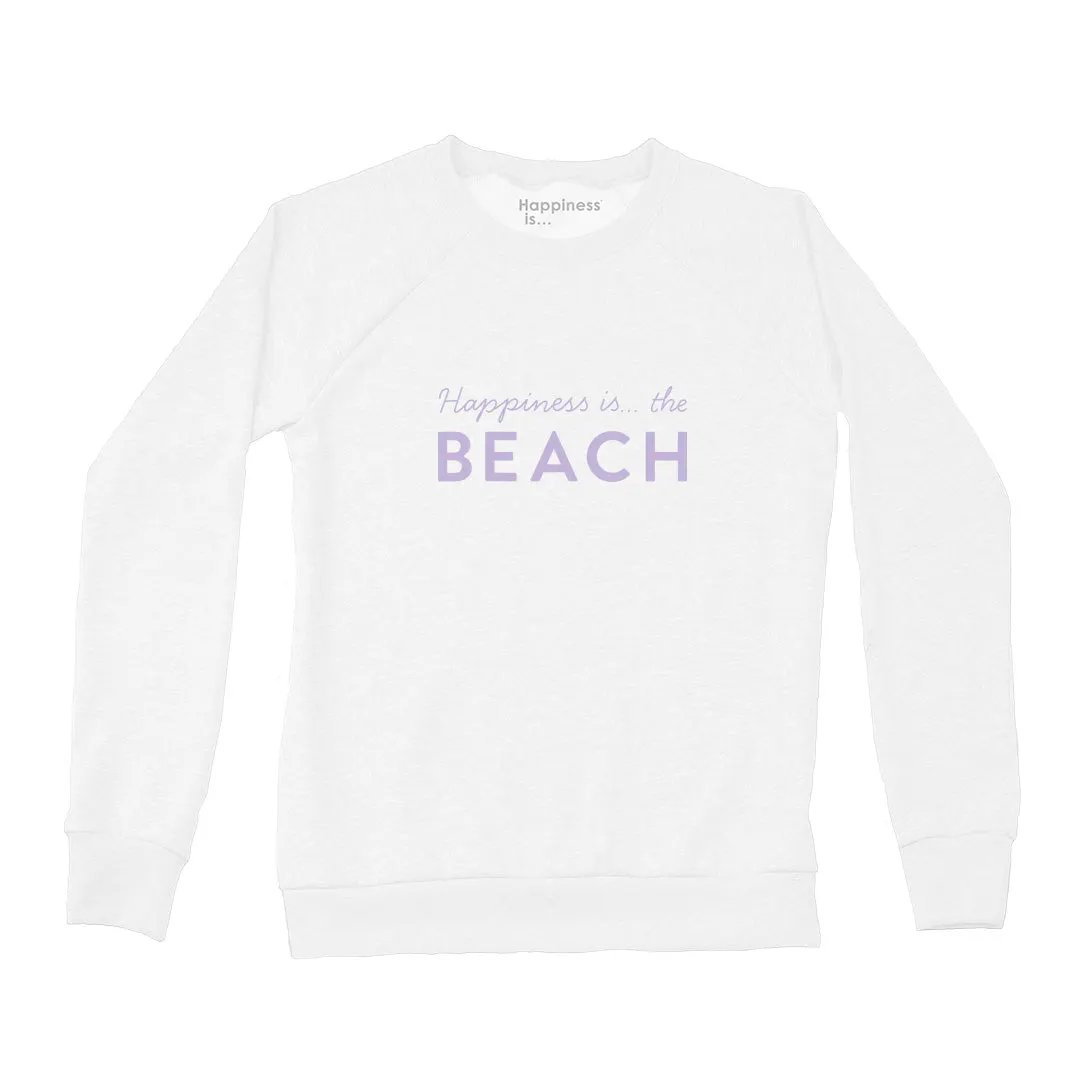 Women's Beach Bold Crew Sweatshirt, White by Beach Collection