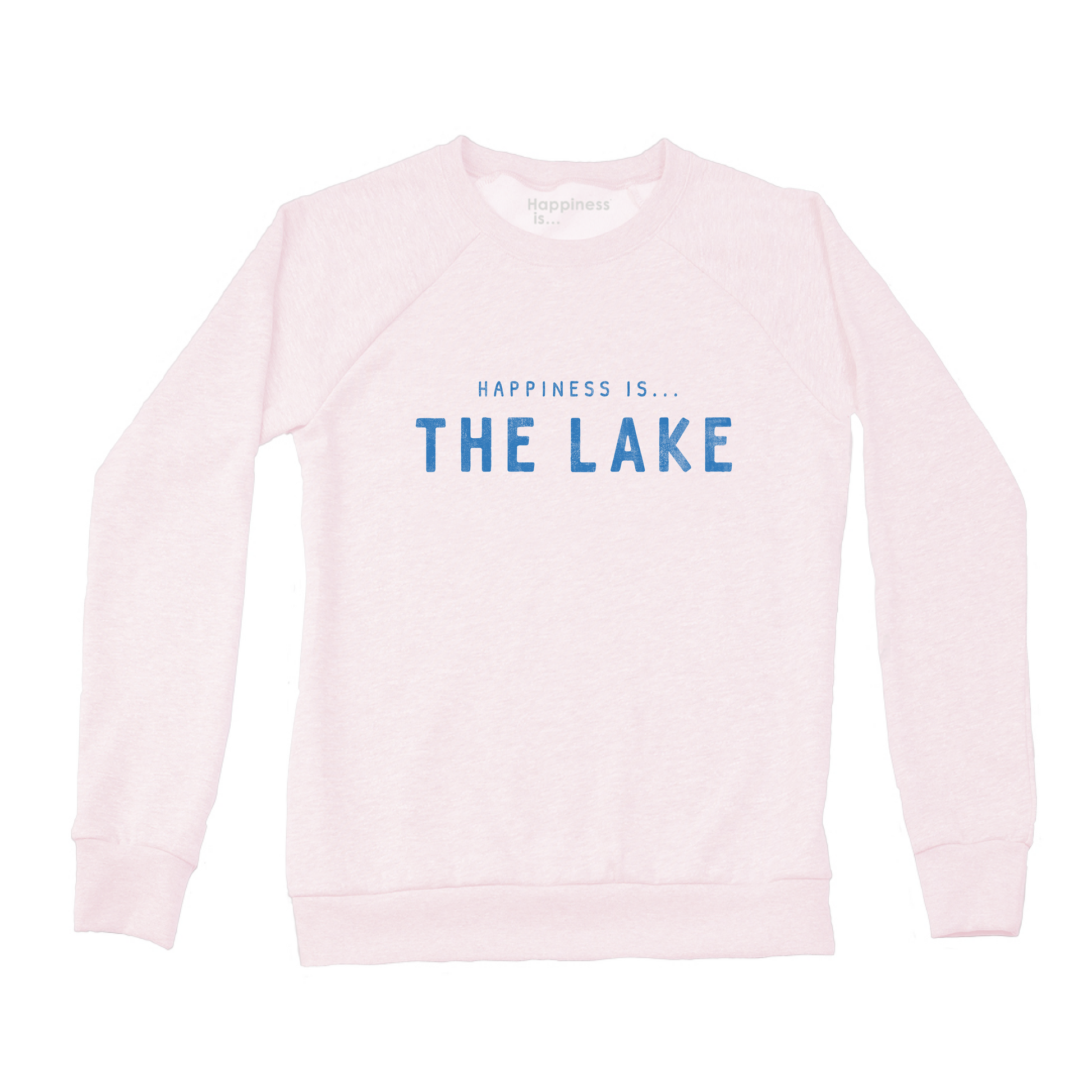 Women's Lake Crew Sweatshirt, Ballet Pink by Lake Life Collection
