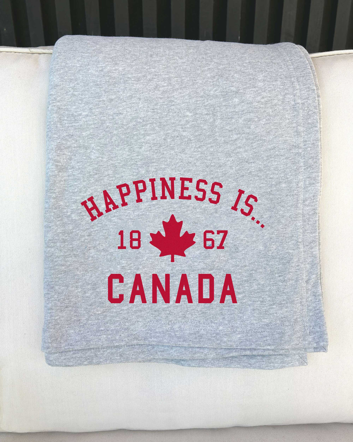 Everywhere Throw Blanket: Canada 1867, Heather Grey by Canada Collection