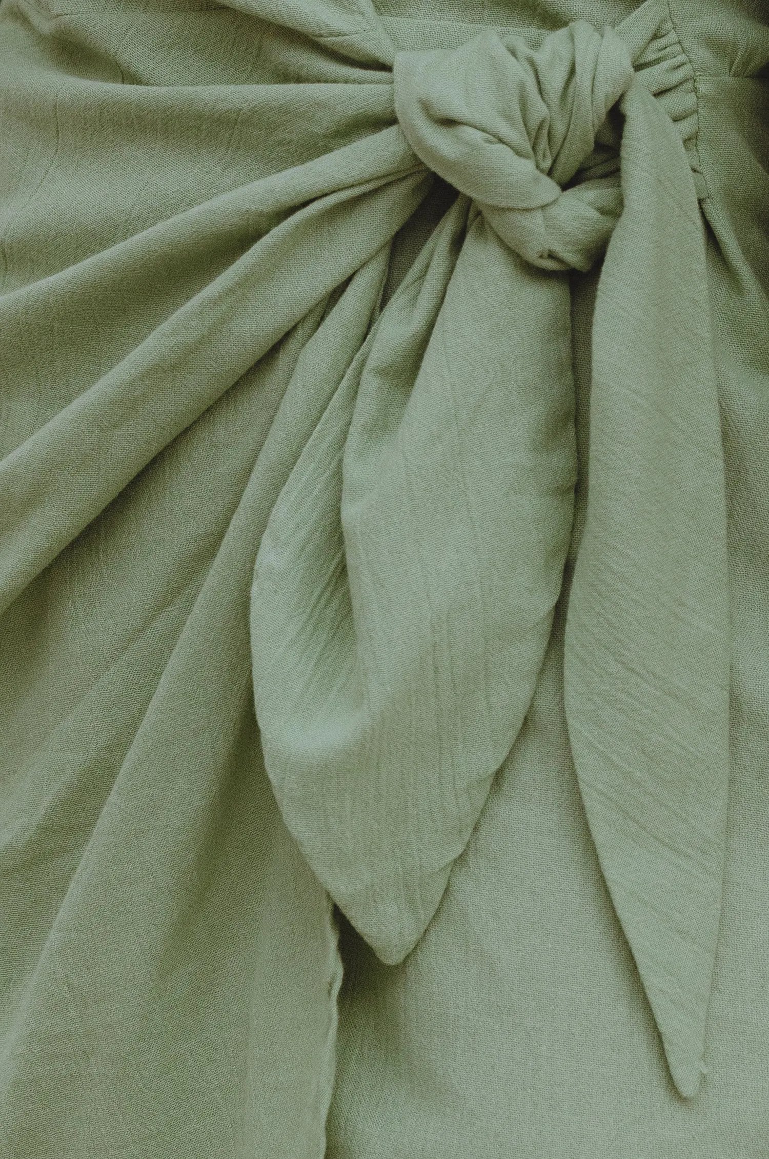 Ti Amo Linen Wrap Mini Dress by ELF