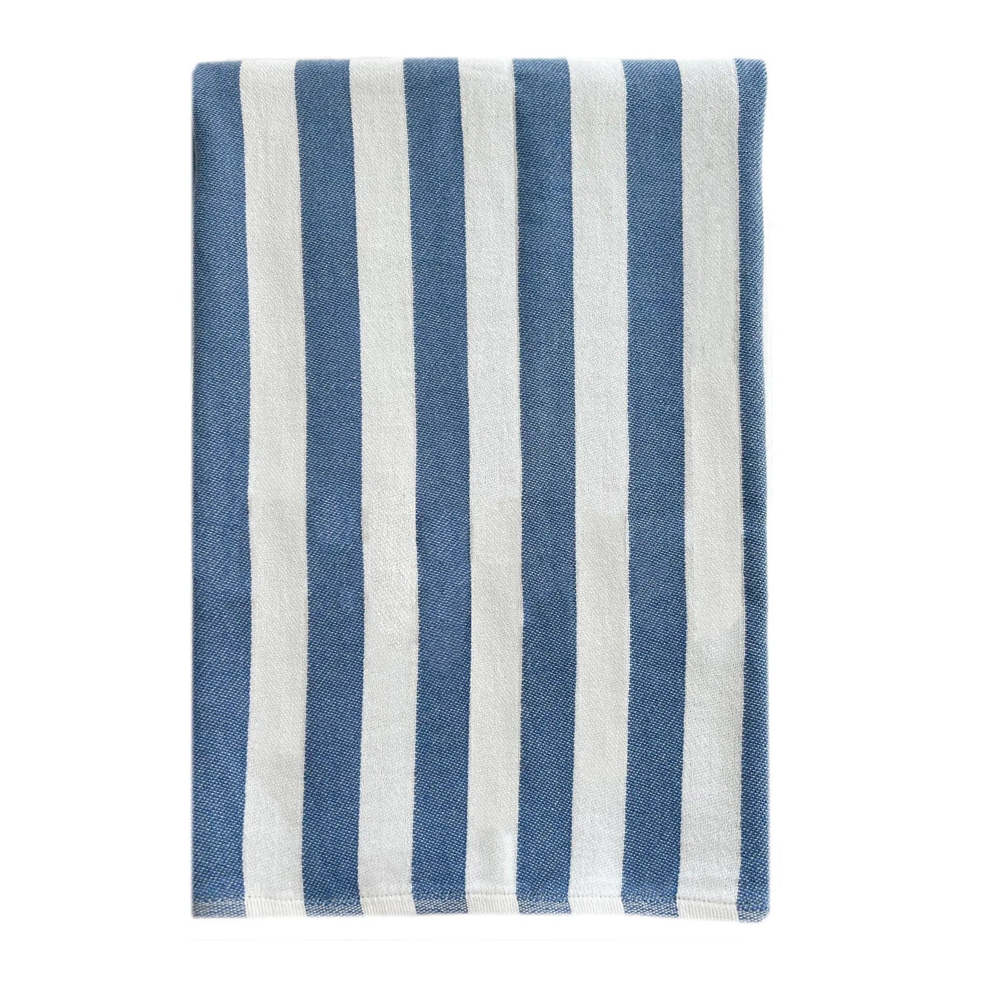 Custom Everywhere Towel, Striped Blue by Custom Collection