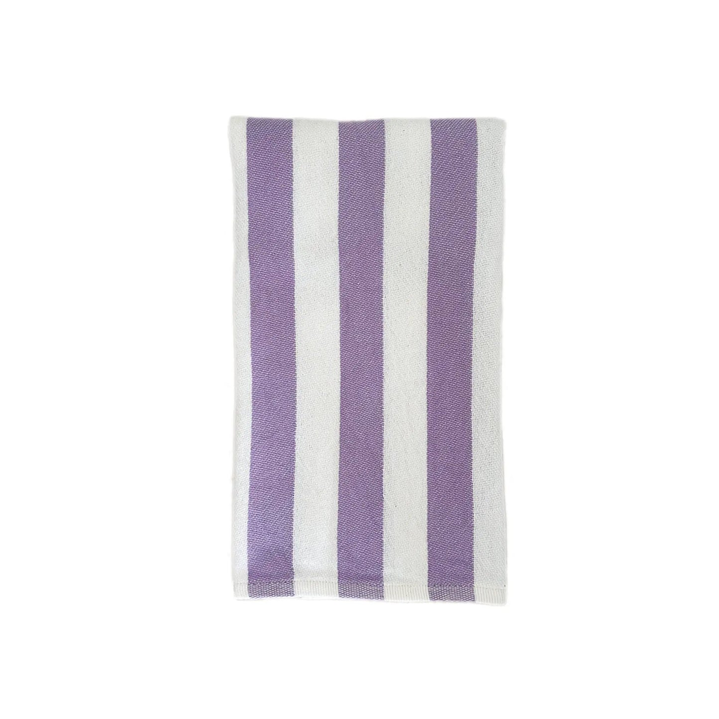 Custom Tea/Hand Towel, Striped Lilac by Custom Collection