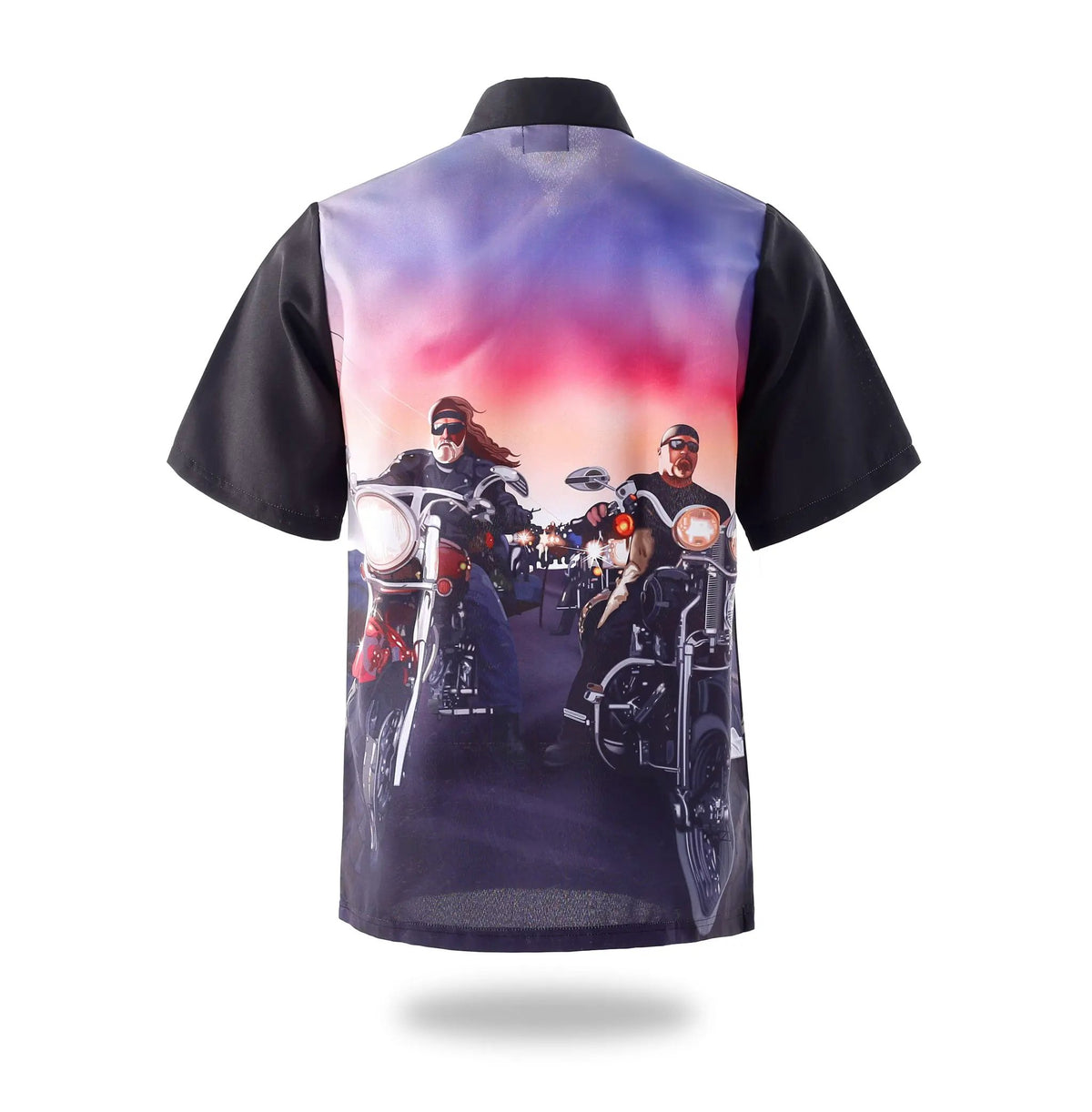 Motorcycle Riders Sublimation Zip Racing Shirt by Vimost Sportswear