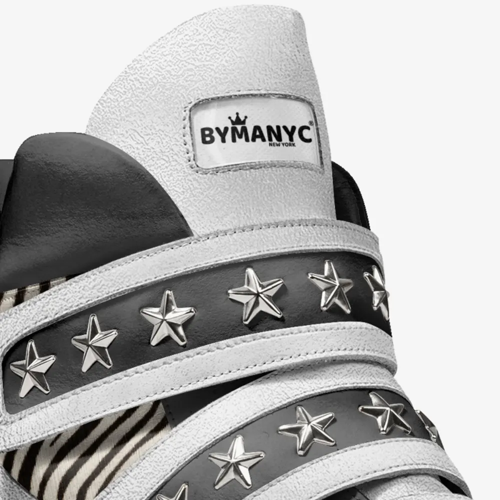 Unisex Limited Edition BROOKLYN WHITE High-Tops BYMANYC ® New York by BYMANYC ® New York