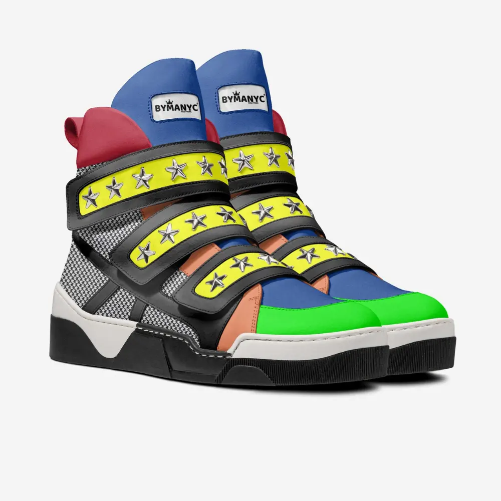 Unisex Limited Edition EAST VILLAGE MULTI High-Tops BYMANYC ® New York by BYMANYC ® New York