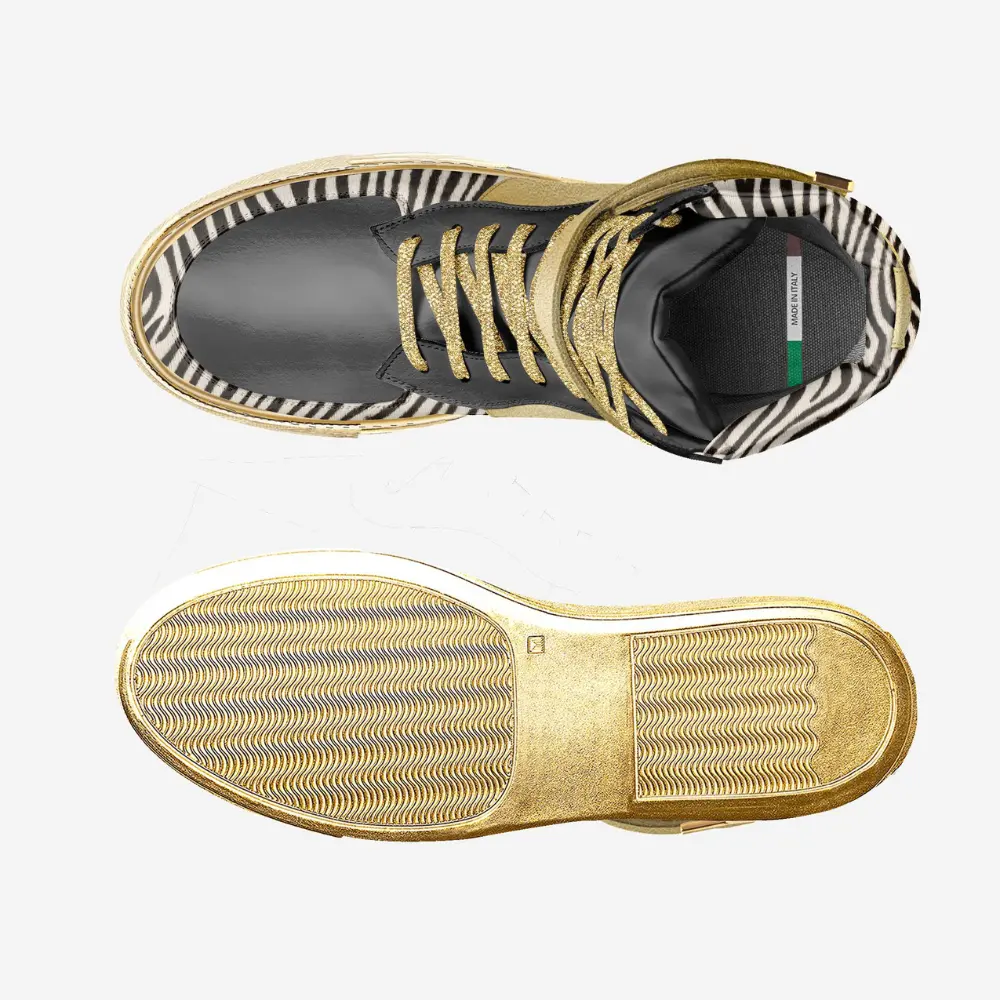 Unisex Limited Edition UPPER EAST GOLD High-Tops BYMANYC ® New York by BYMANYC ® New York