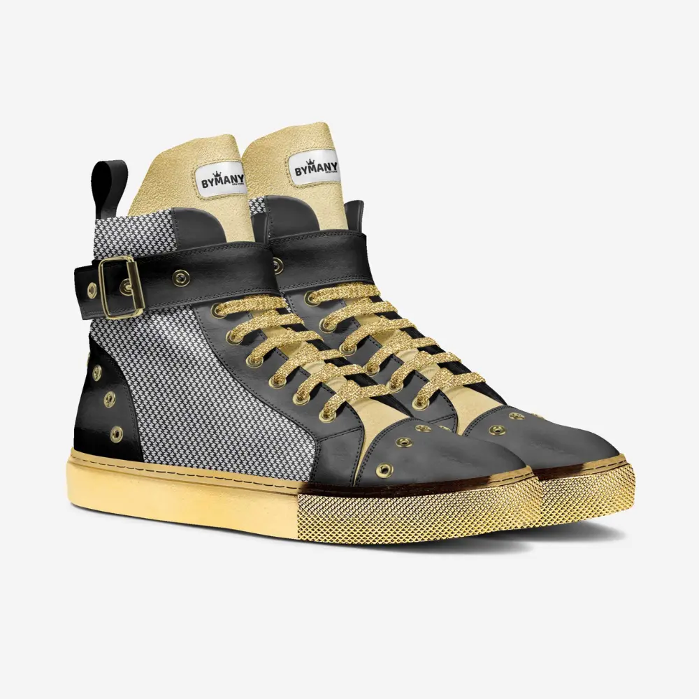 Unisex Limited Edition WALL STREET GOLD High-Tops BYMANYC ® New York by BYMANYC ® New York