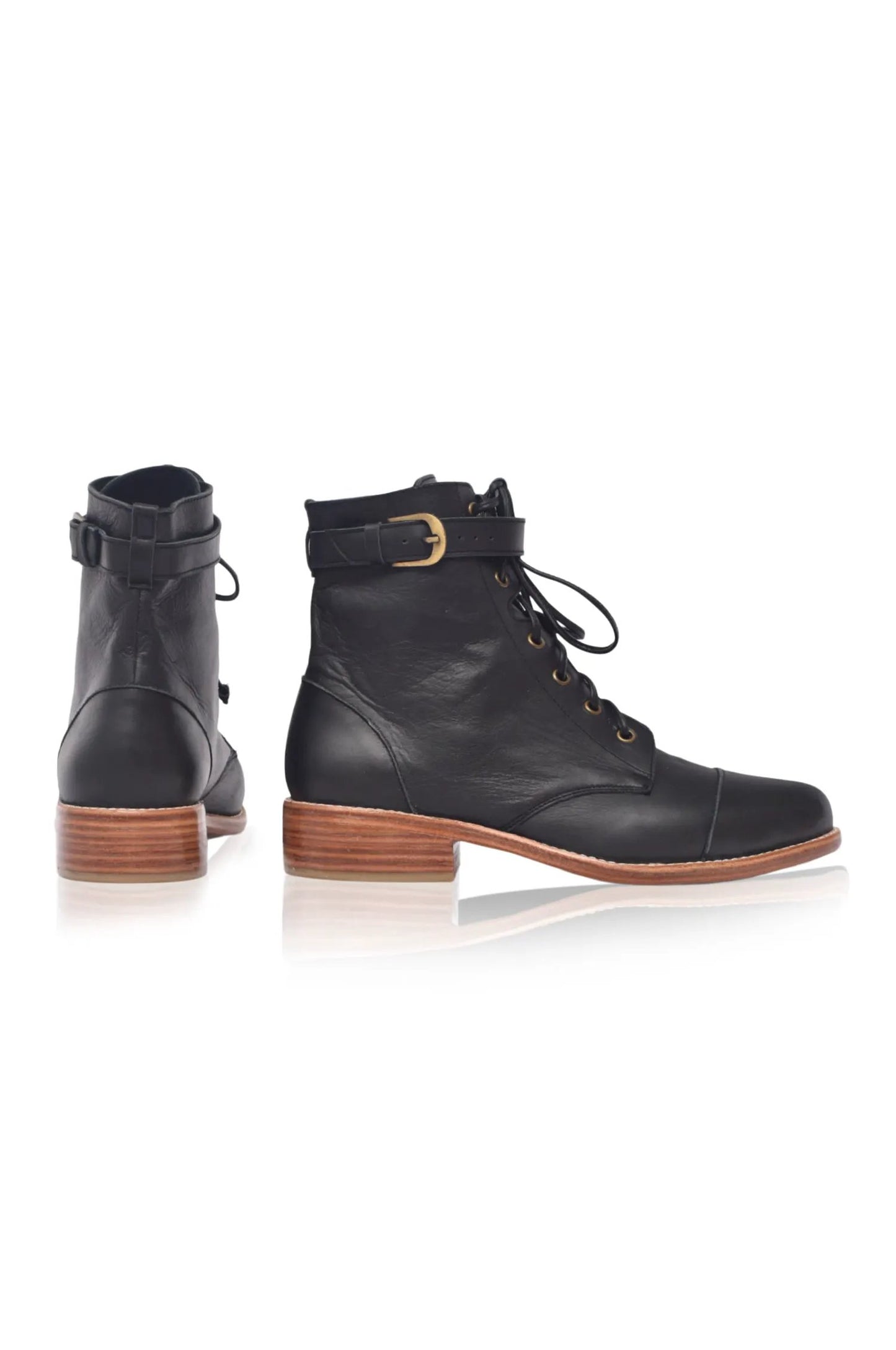 Valley Dream Lace Up Leather Boots by ELF