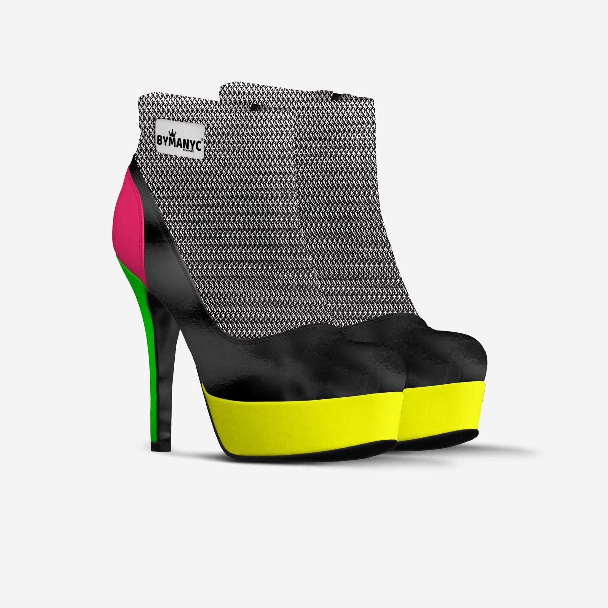 Vegan Ankle Boot Platform BYMANYC® New York Fierce Black by BYMANYC ® New York