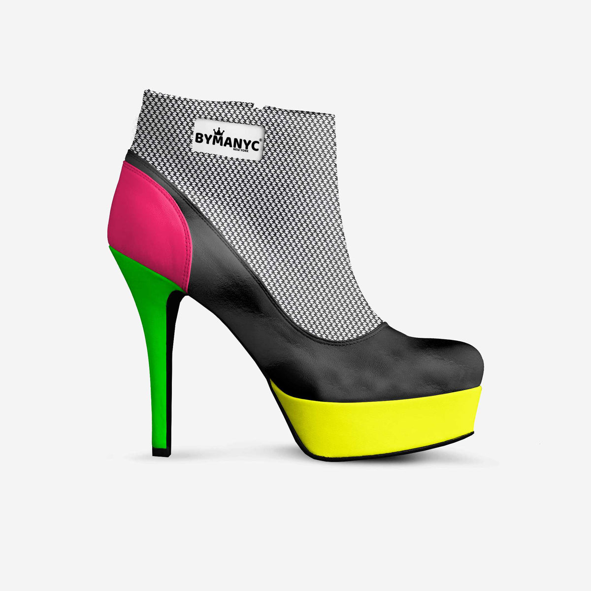 Vegan Ankle Boot Platform BYMANYC® New York Fierce Black by BYMANYC ® New York