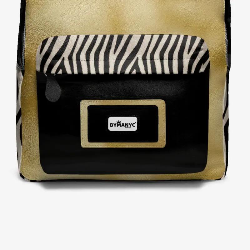 Vegan Backpack SoHo Gold by BYMANYC ® New York – Handmade Italy by BYMANYC ® New York
