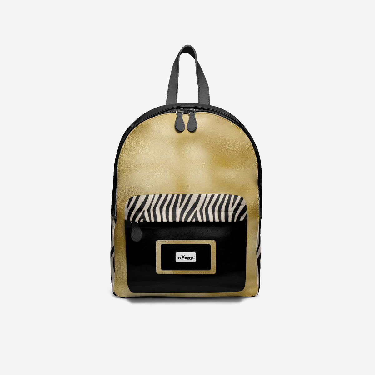 Vegan Backpack SoHo Gold by BYMANYC ® New York – Handmade Italy by BYMANYC ® New York