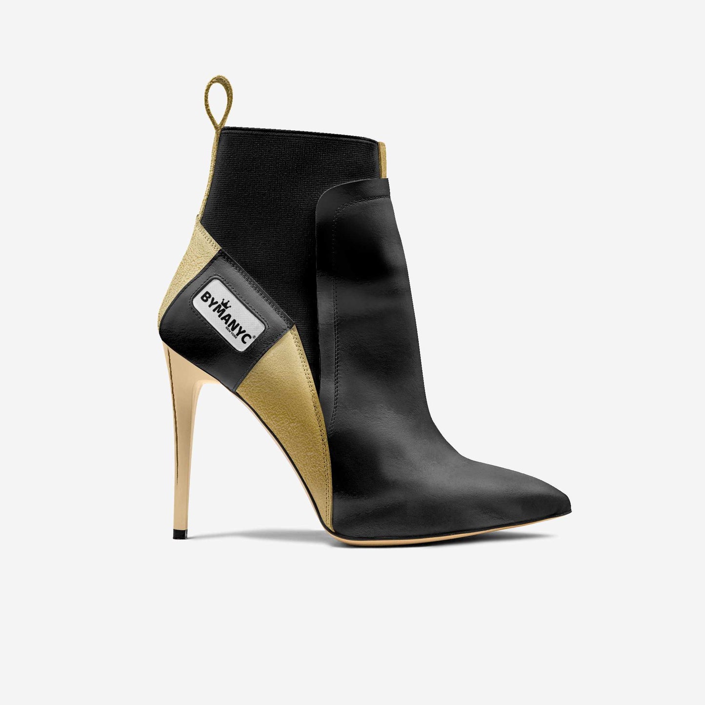 Vegan Heeled Shoe Women BYMANYC ® New York Tribeca Gold Flame by BYMANYC ® New York