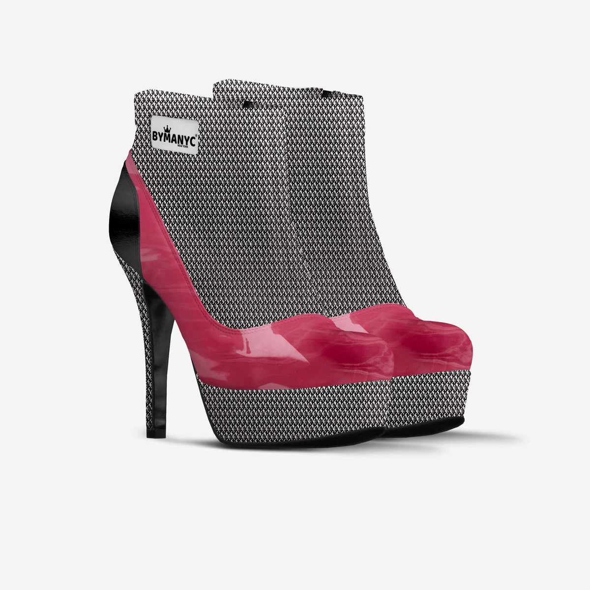 Vegan High Heel Ankle Boots BYMANYC® New York Luxe Black by BYMANYC ® New York