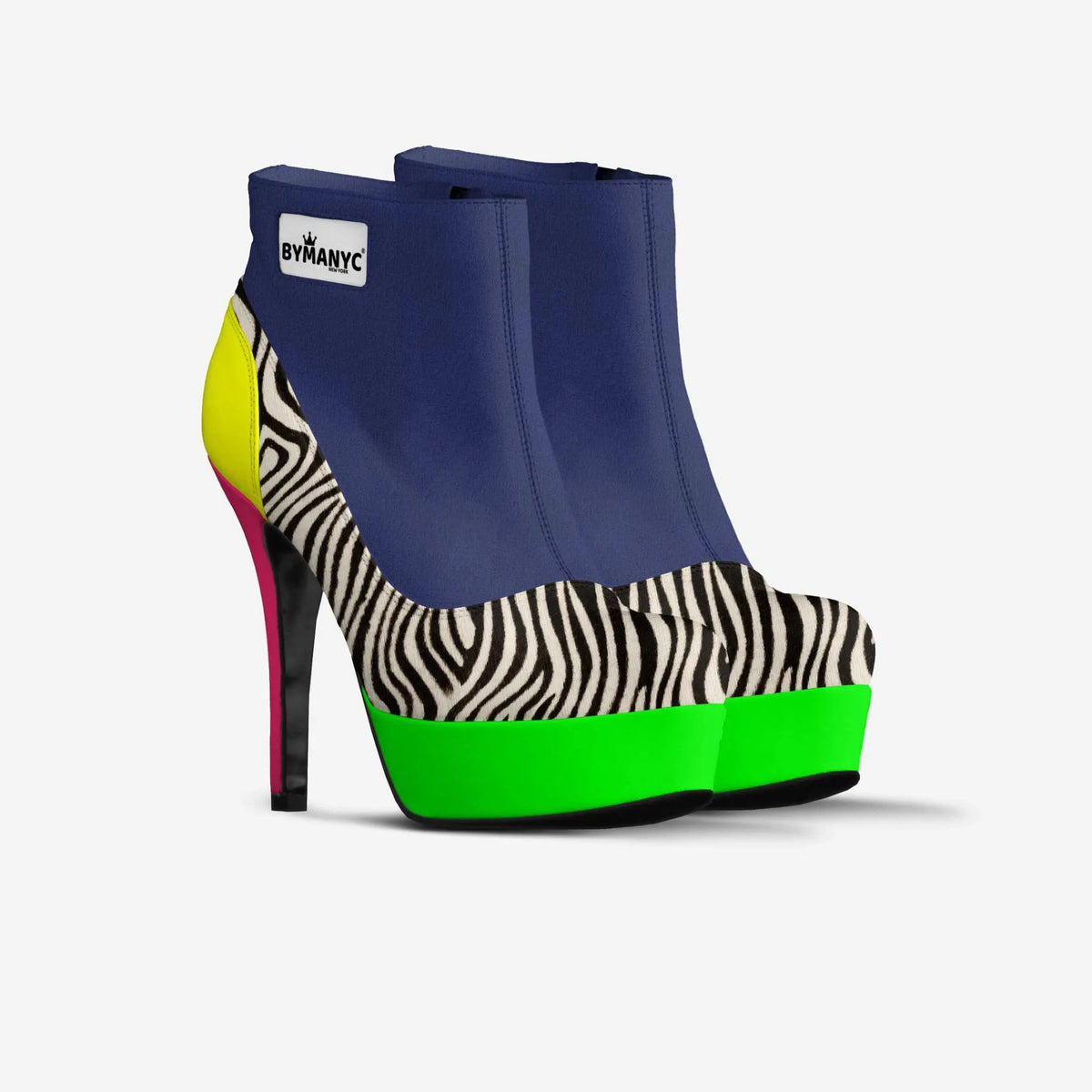 Vegan Platform Ankle Boots BYMANYC ® New York Bold Black by BYMANYC ® New York