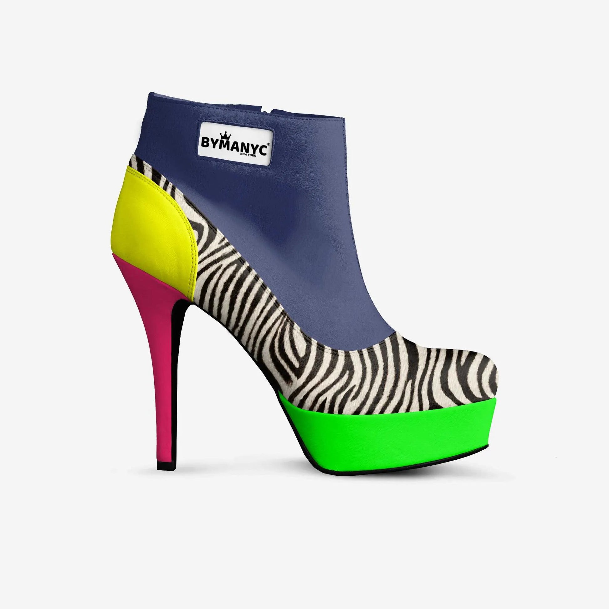 Vegan Platform Ankle Boots BYMANYC ® New York Bold Black by BYMANYC ® New York