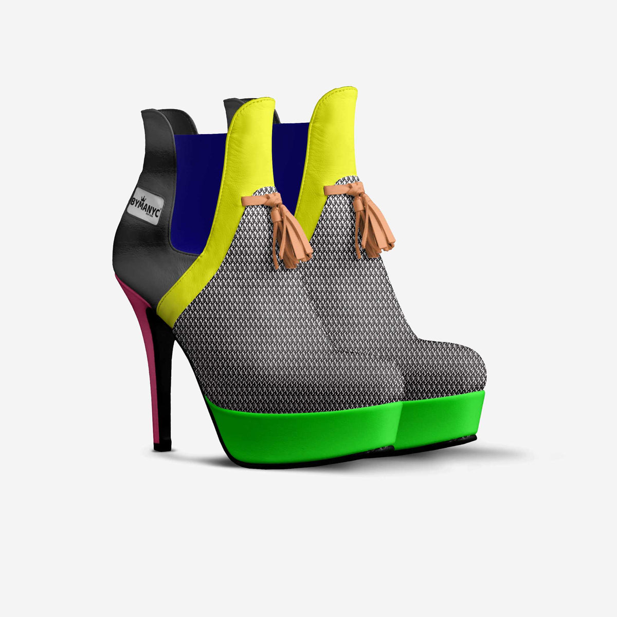 Vegan Platform Boots BYMANYC® New York Urban Chic Black by BYMANYC ® New York