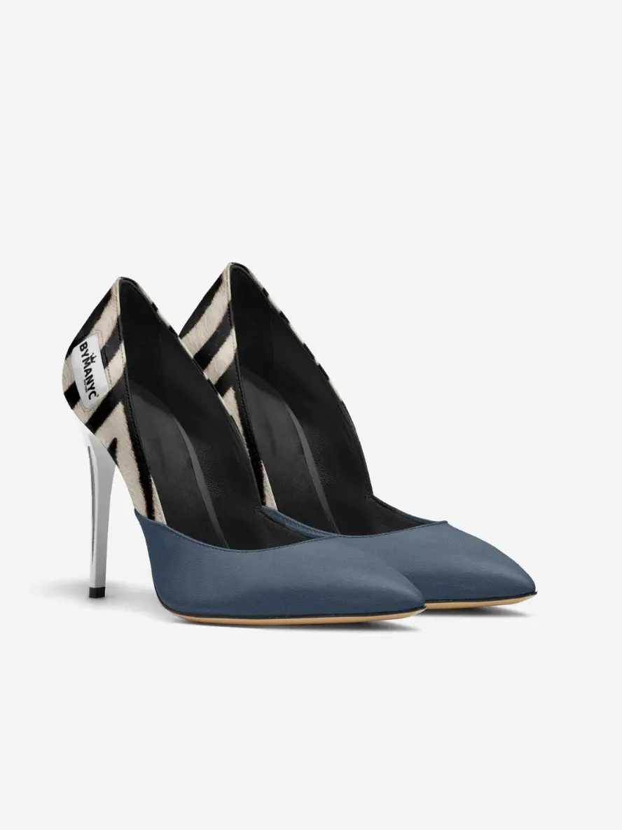 Vegan Women’s Stiletto Shoe BYMANYC ® New York – HARLEM Noir Luxe by BYMANYC ® New York