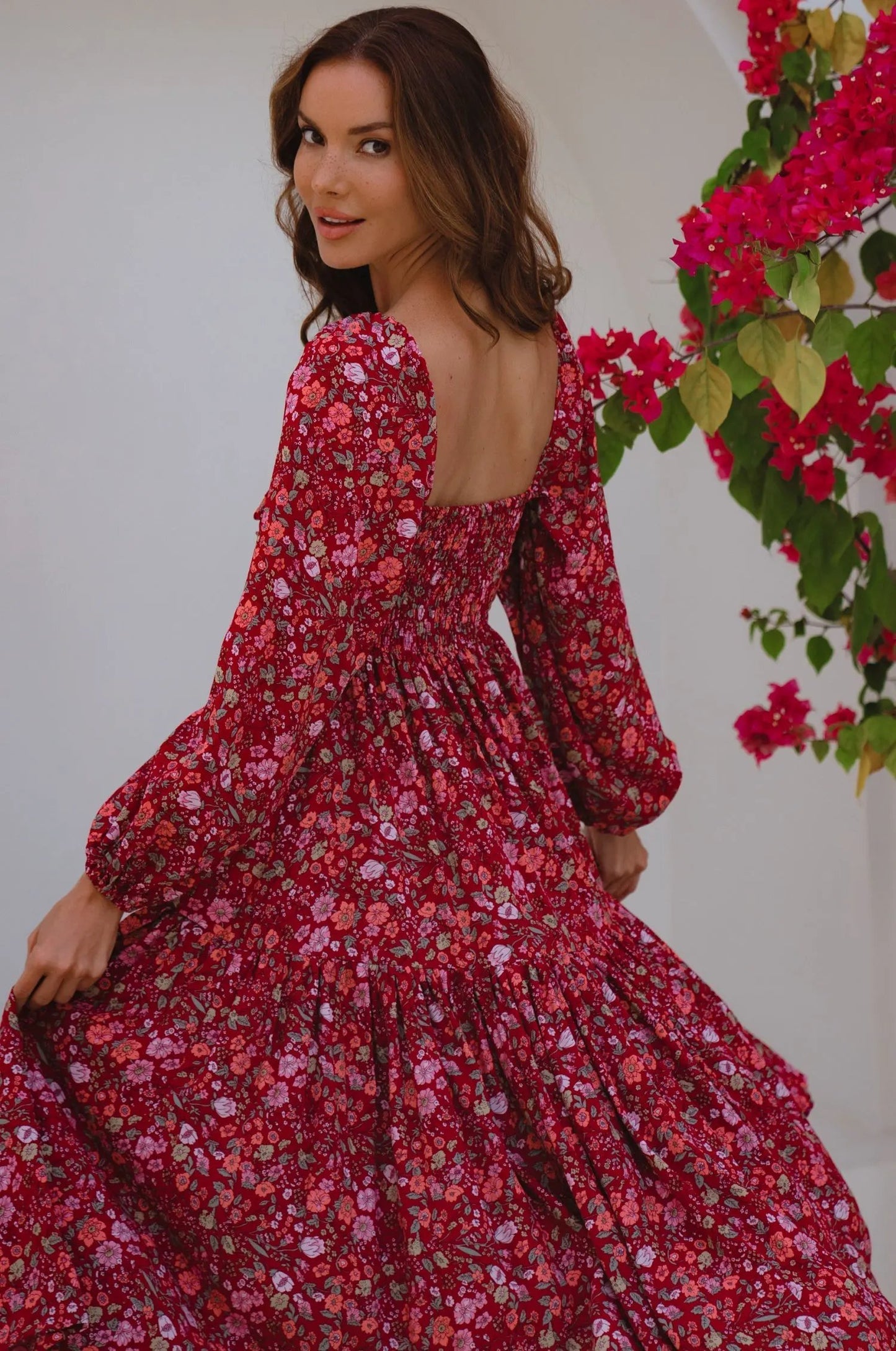 Verona Long Sleeve Midi Dress by ELF