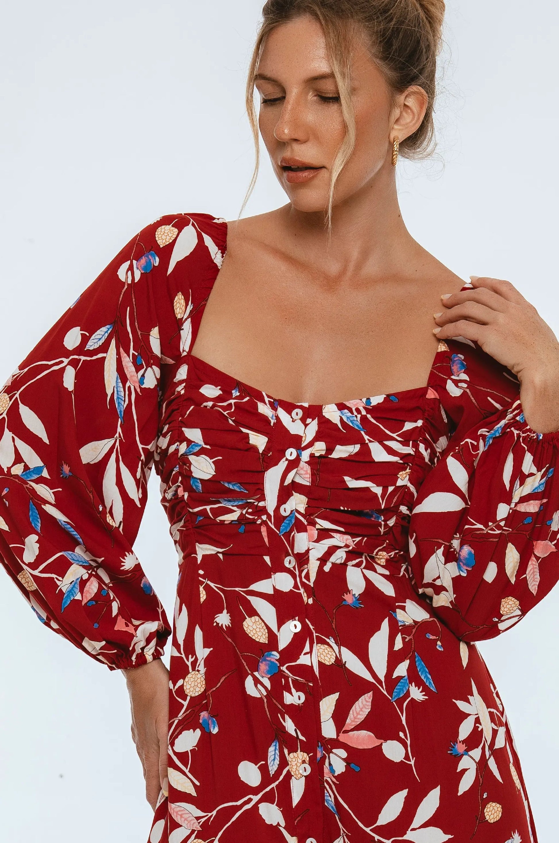 Verona Long Sleeve Midi Dress by ELF