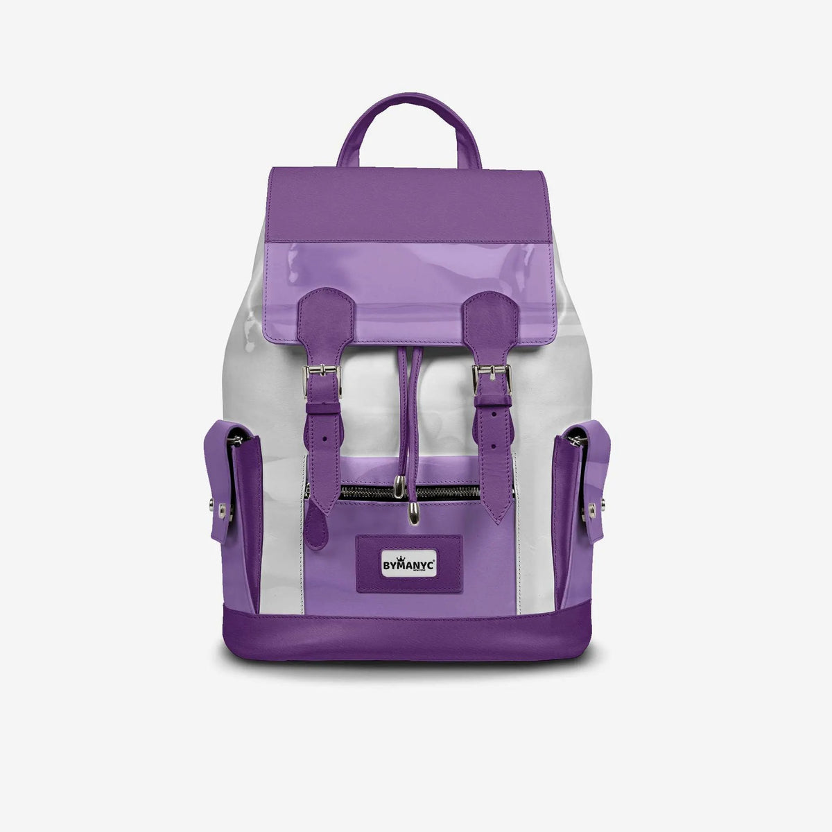 Violet & White Couture Eco Backpack – BYMANYC ® New York (Handmade in Italy) by BYMANYC ® New York