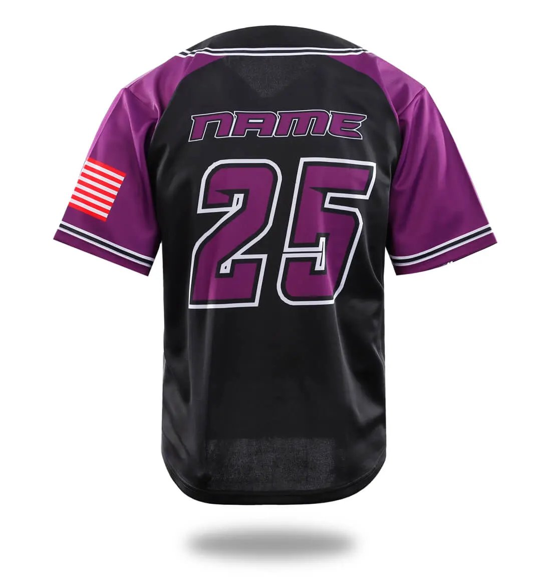 Custom Black Purple Baseball Jersey by Vimost Sportswear