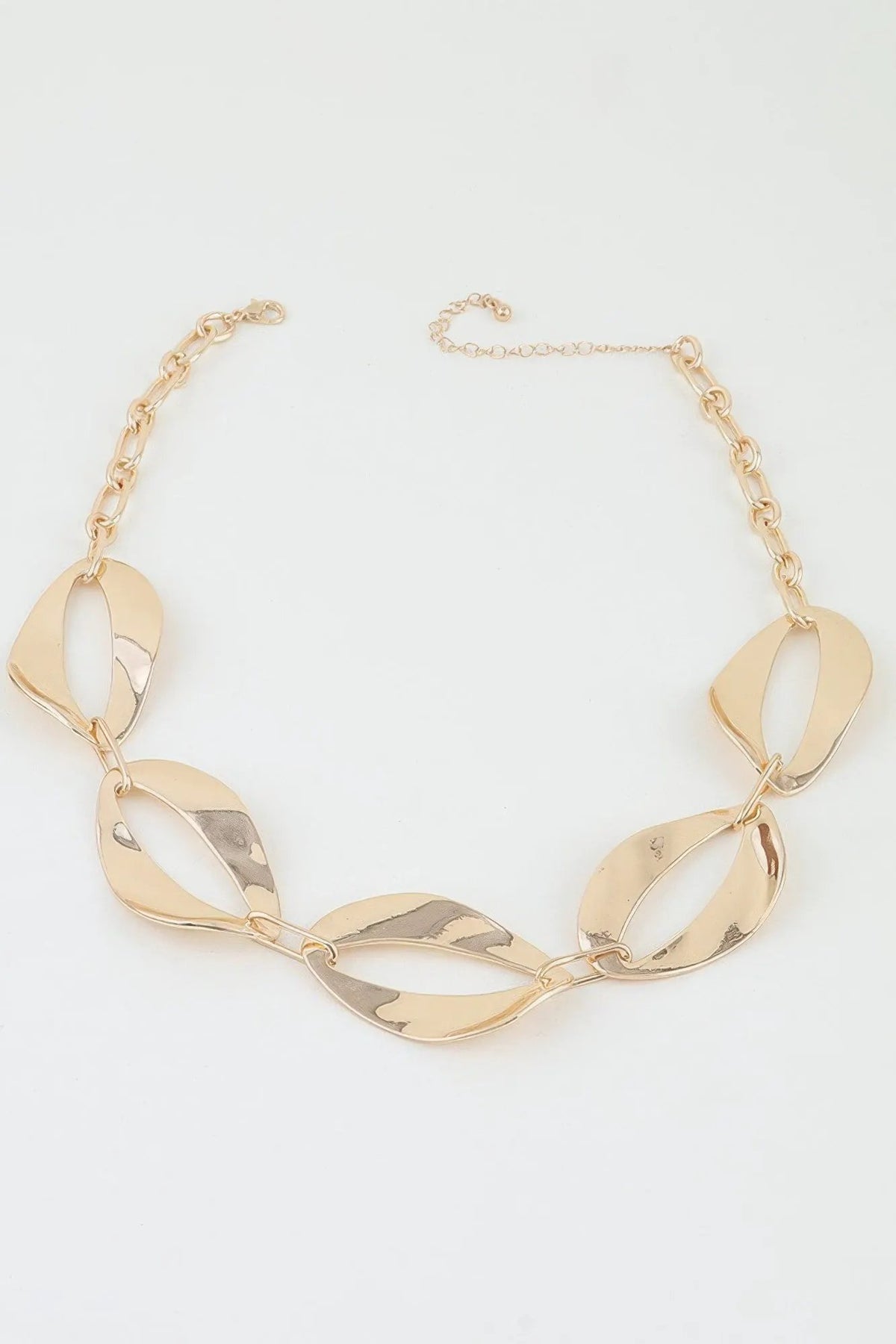 Women's Chain Necklace Hammered Abstract BYMANYC ® New York SCULPTURAL TEXTURED LINK COLLAR - New Collection by BYMANYC New York
